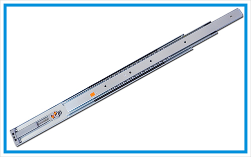 Medium duty drawer slide with soft-closing cylinder