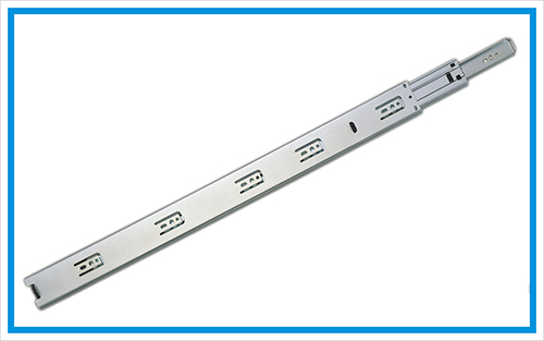 Heavy duty drawer slide with standard hole pattern